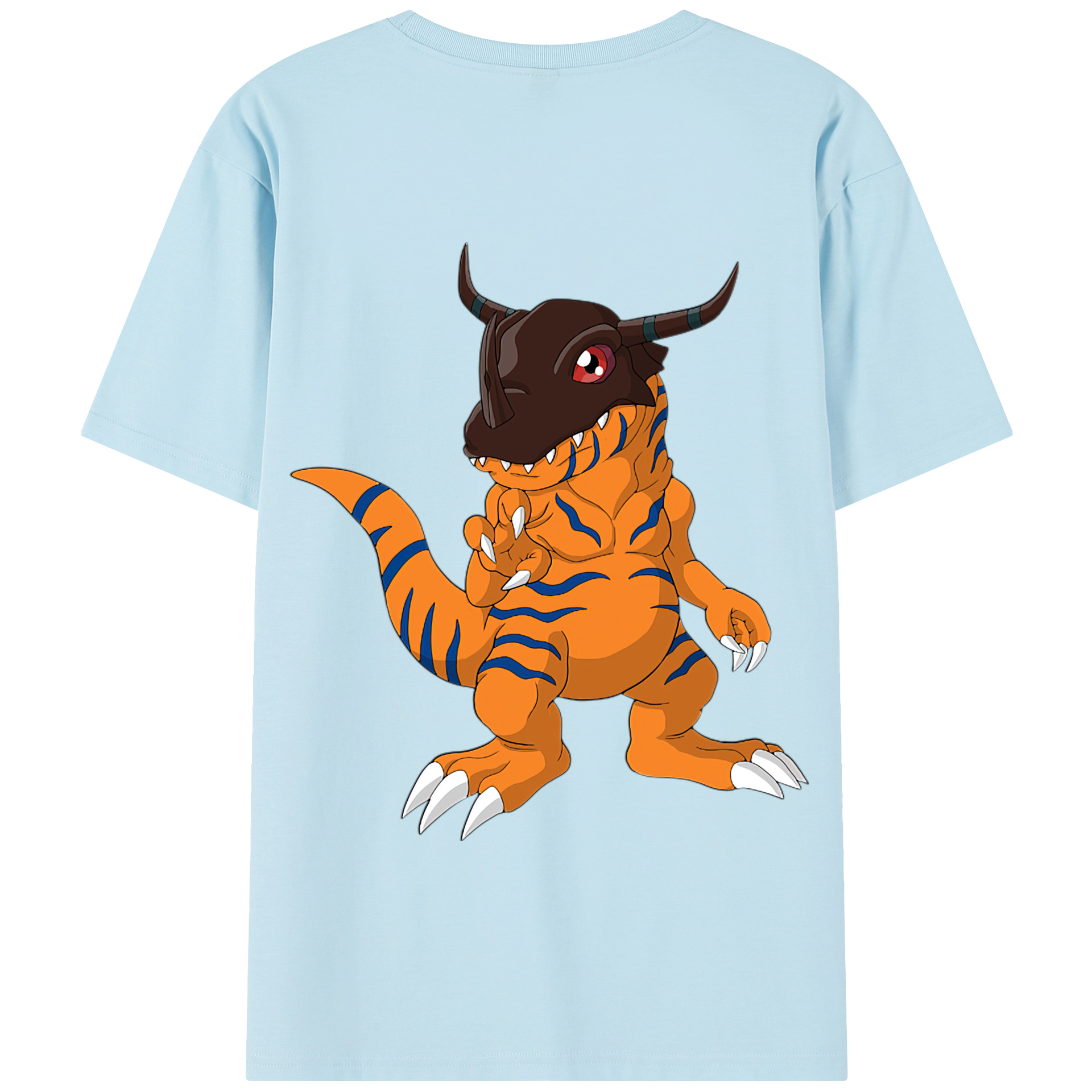 （画像用） Digimon デジタルモンスター/デジモン 綿100％半袖Tシャツ（背面プリント）